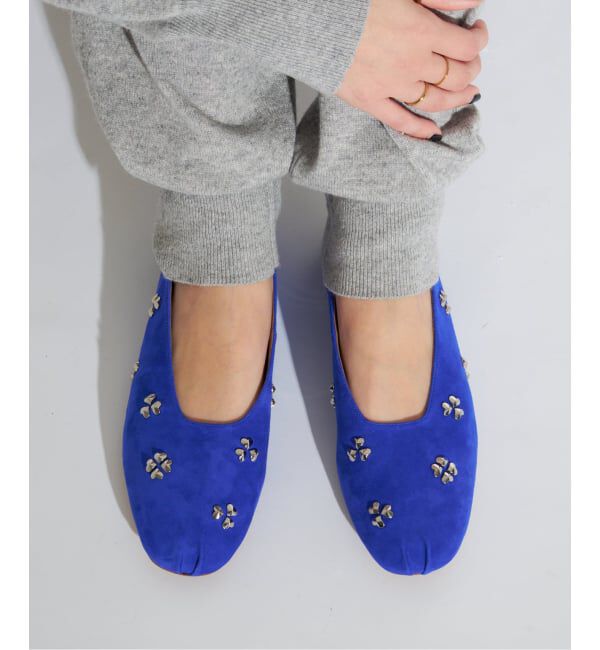 GRISE「GRISEレザーCLOVERスタッズフラット」|その他|