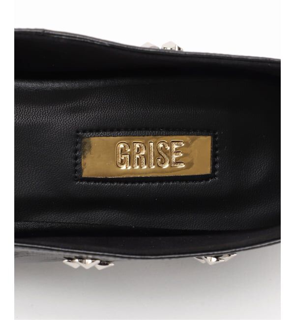 GRISE「GRISEレザーCLOVERスタッズフラット」|その他|