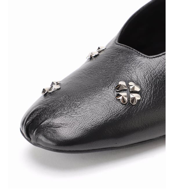 GRISE「GRISEレザーCLOVERスタッズフラット」|その他|