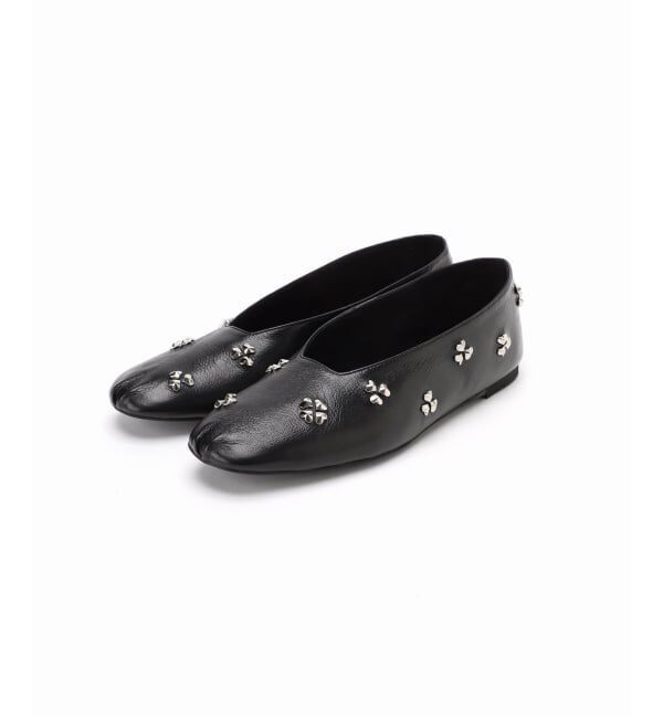 GRISE「GRISEレザーCLOVERスタッズフラット」|その他|