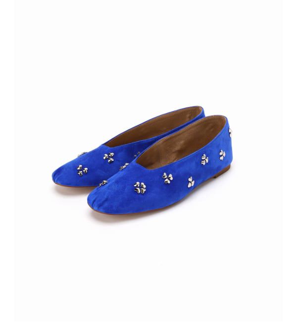 GRISE「GRISEレザーCLOVERスタッズフラット」|その他|