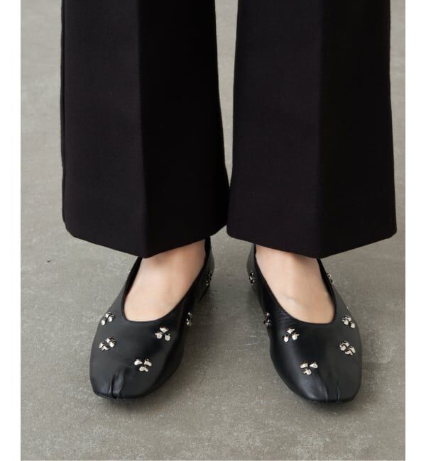 GRISE「GRISEレザーCLOVERスタッズフラット」|その他|