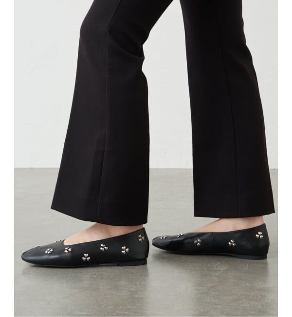 GRISE「GRISEレザーCLOVERスタッズフラット」|その他|