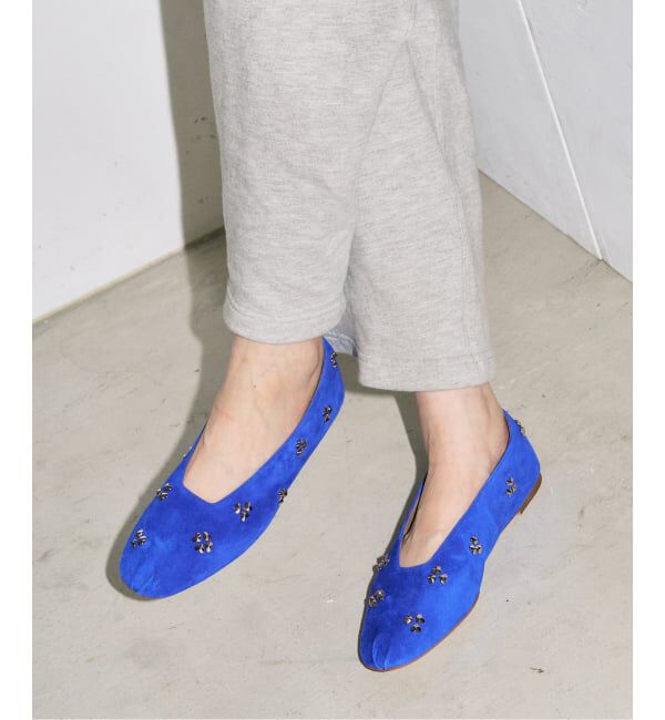 GRISE「GRISEレザーCLOVERスタッズフラット」|その他|