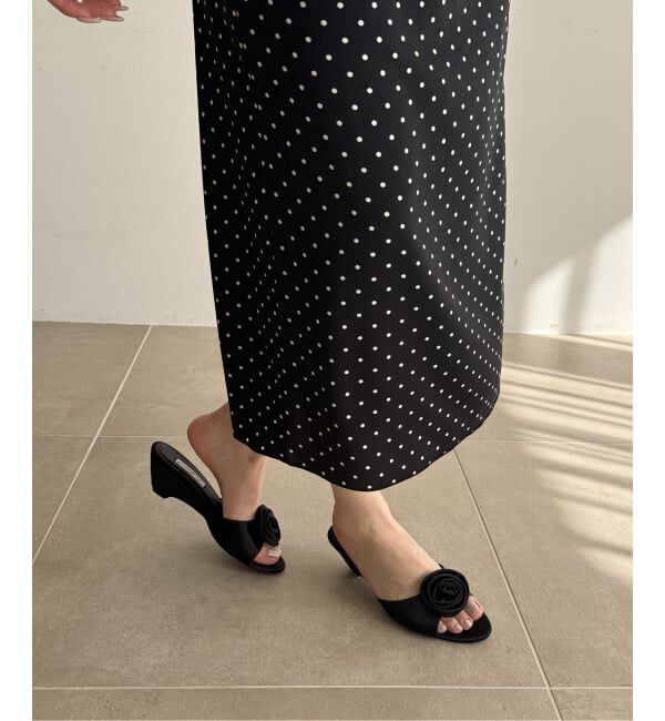  「《WEB限定》Le decore / ル デコレpuffy rose mule サンダル」|サンダル|