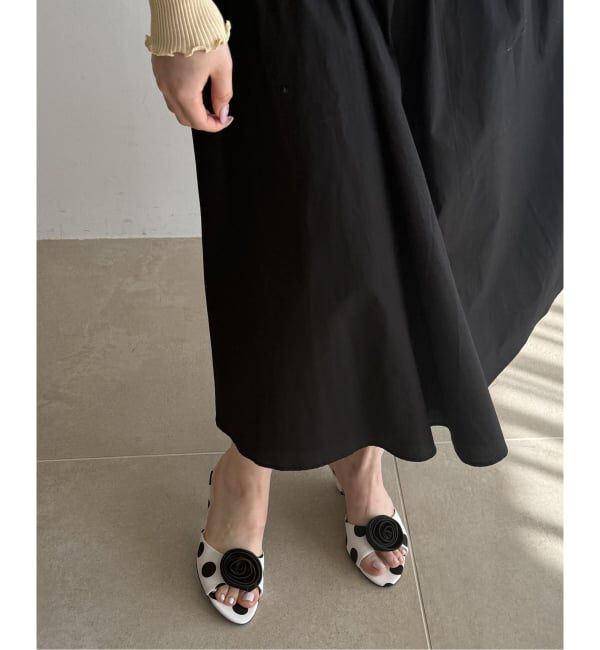  「《WEB限定》Le decore / ル デコレpuffy rose mule サンダル」|サンダル|