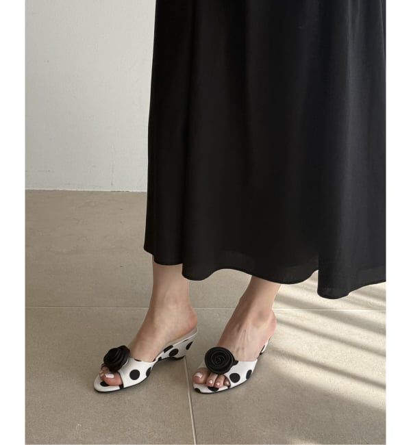  「《WEB限定》Le decore / ル デコレpuffy rose mule サンダル」|サンダル|