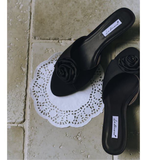  「《WEB限定》Le decore / ル デコレpuffy rose mule サンダル」|サンダル|