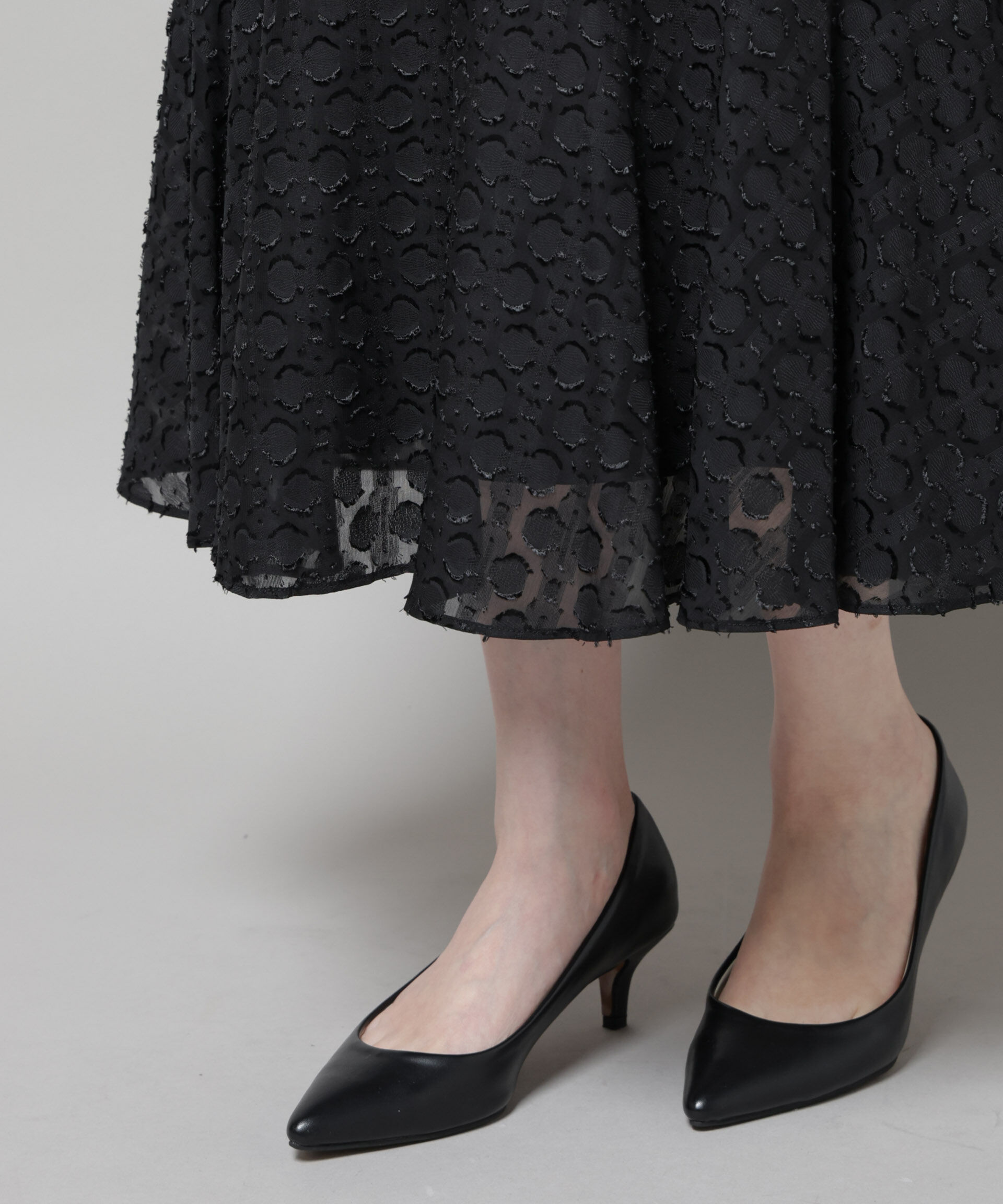 nano･universe「troisieme chaco/カットジャガードワンピース」|ワンピース|