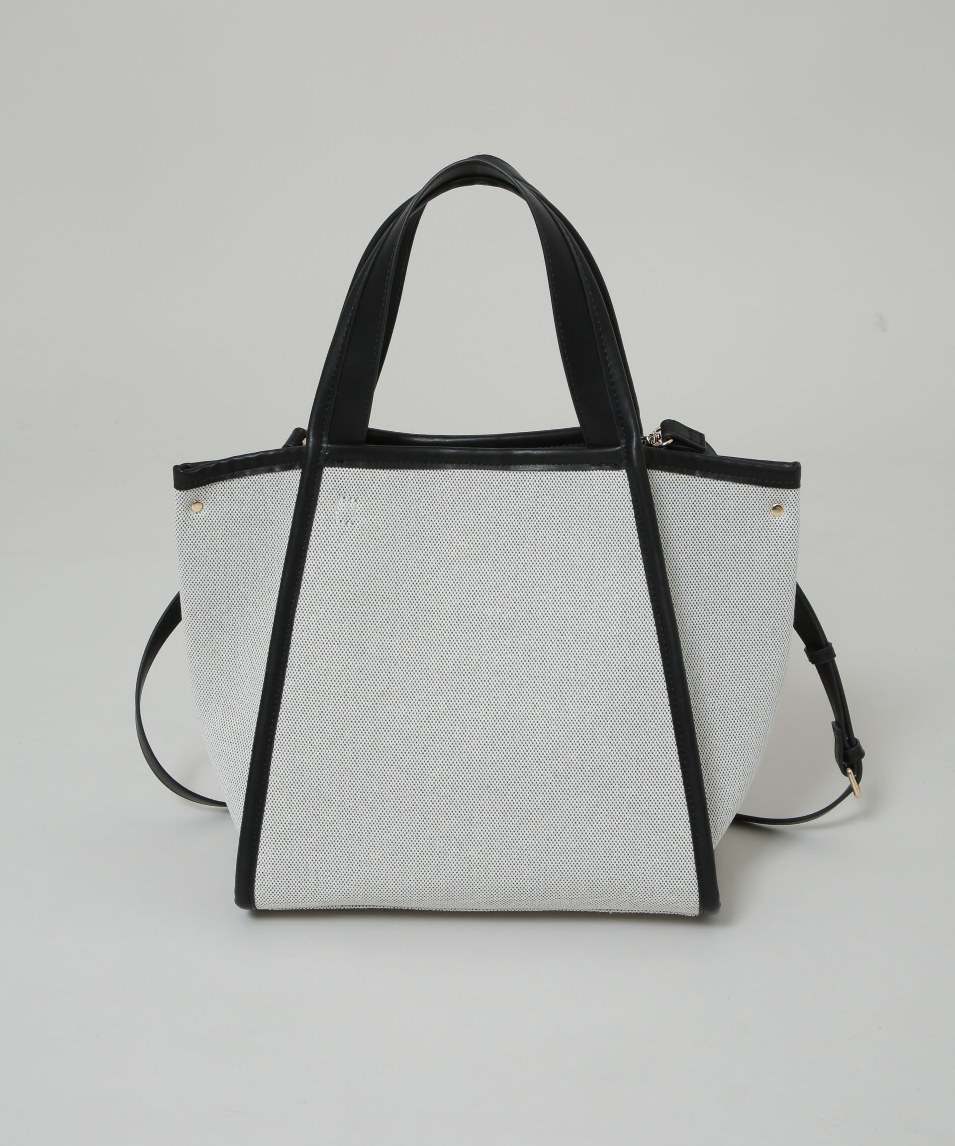 nano･universe「キャンバス&times;フェイクレザーポケットバッグ」|ショルダー・メッセンジャー|