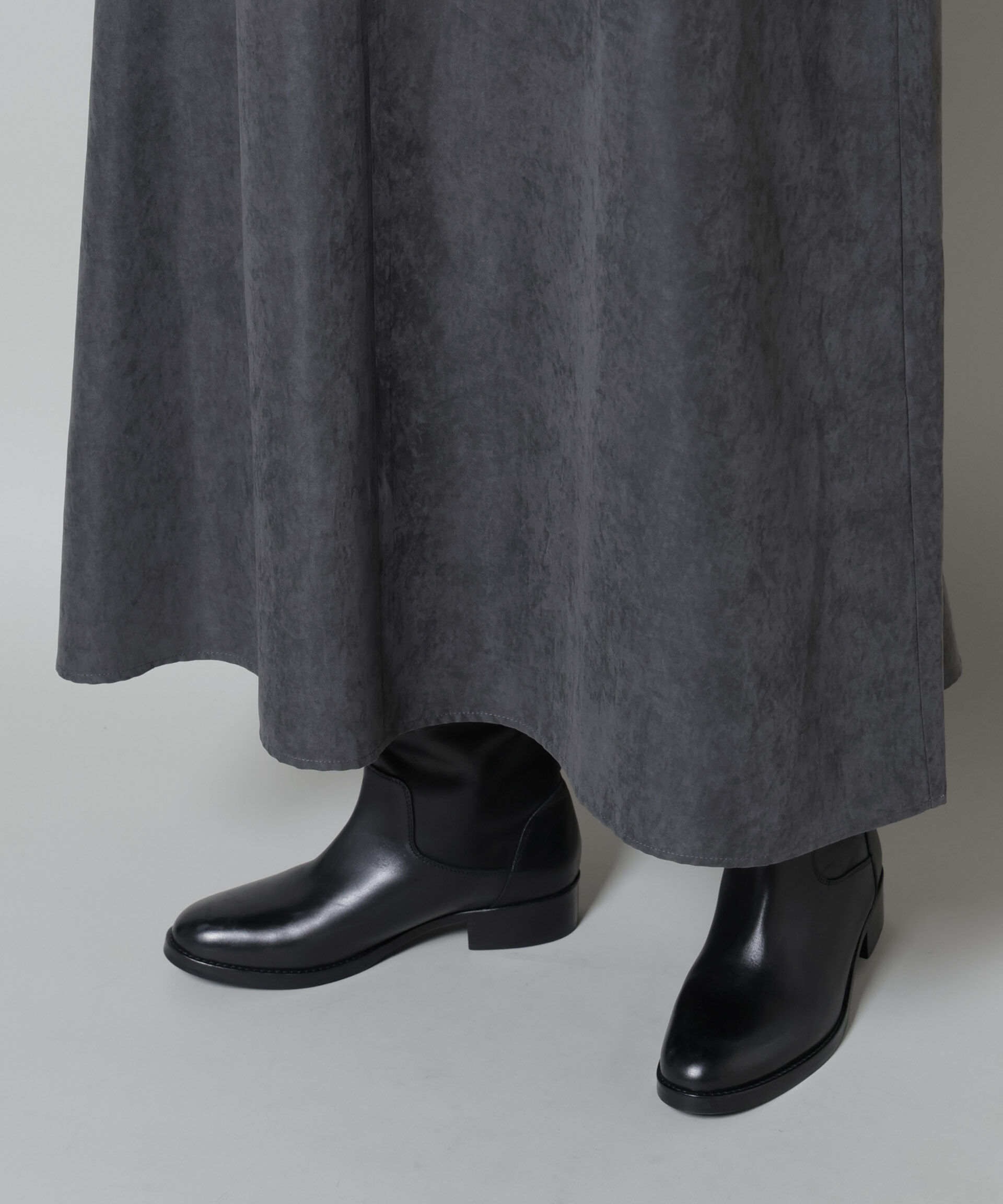 nano･universe「取り外し可能ラッフルカラー付きピーチフレアワンピース」|ワンピース|