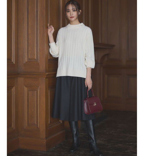 組曲「【WEB一部店舗限定】ウールジョーゼット キュロットパンツ」|キュロット|