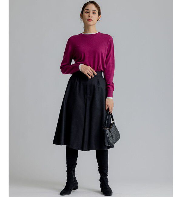 組曲「【WEB一部店舗限定】ウールジョーゼット キュロットパンツ」|キュロット|