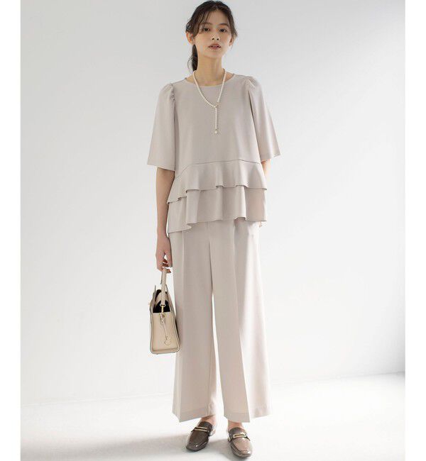 組曲「【WEB限定】ジョーゼットジャージーワイド パンツ」|その他|