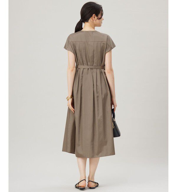 自由区「【洗える】シルキータック ワンピース」|ワンピース|