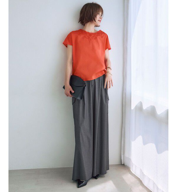 自由区「デニムライクボトムフレアワイド パンツ」|その他|