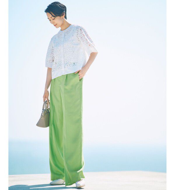 自由区「フラワータイルレース ブラウス」|シャツ・ブラウス|