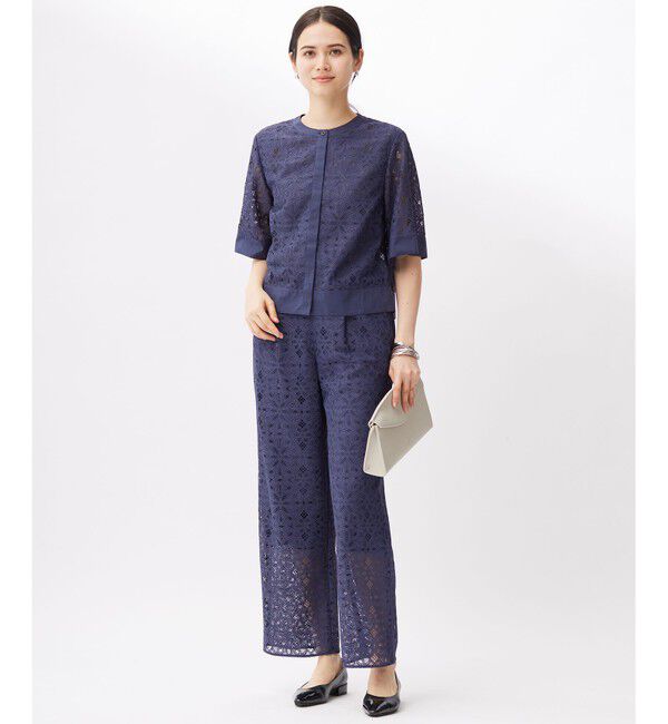 自由区「フラワータイルレース ブラウス」|シャツ・ブラウス|