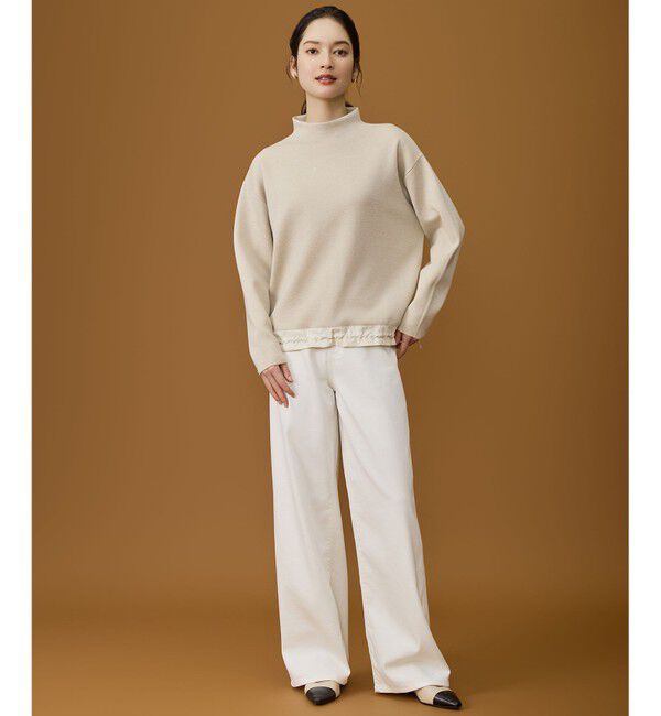 自由区「ウスカルデニムワイドストレート パンツ」|デニム|