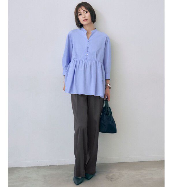 自由区「【カタログ掲載】ウールライクストレッチワイド パンツ」|その他|