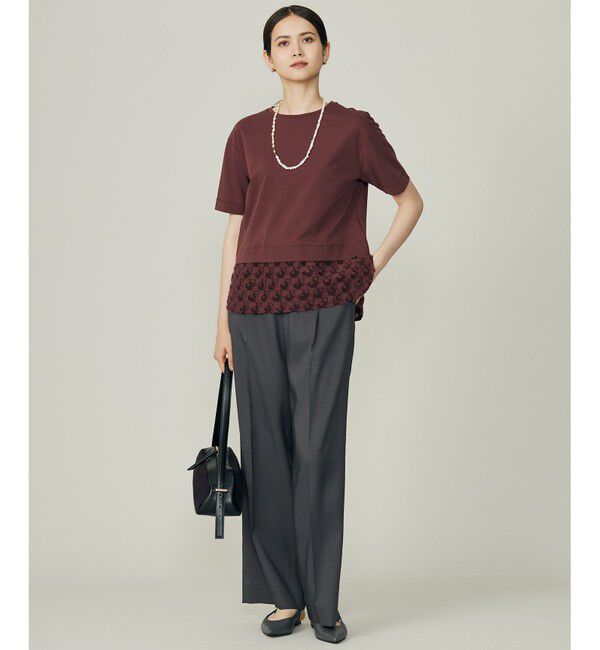 自由区「【カタログ掲載】ウールライクストレッチワイド パンツ」|その他|