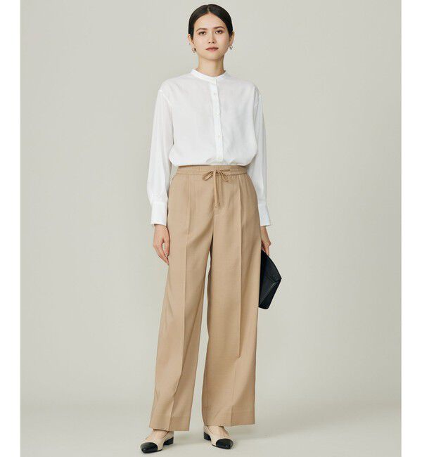 自由区「【カタログ掲載】ウールライクストレッチワイド パンツ」|その他|