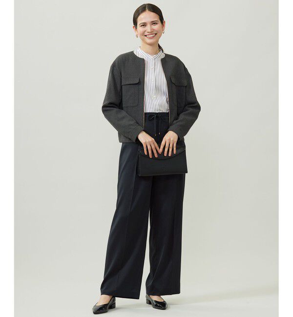 自由区「【カタログ掲載】ウールライクストレッチワイド パンツ」|その他|