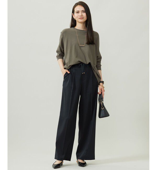 自由区「【カタログ掲載】ウールライクストレッチワイド パンツ」|その他|