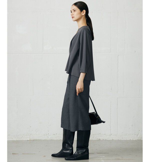 自由区「【SHIHOさん着用】ブライトリングツイード2タッククロップド パンツ」|その他|