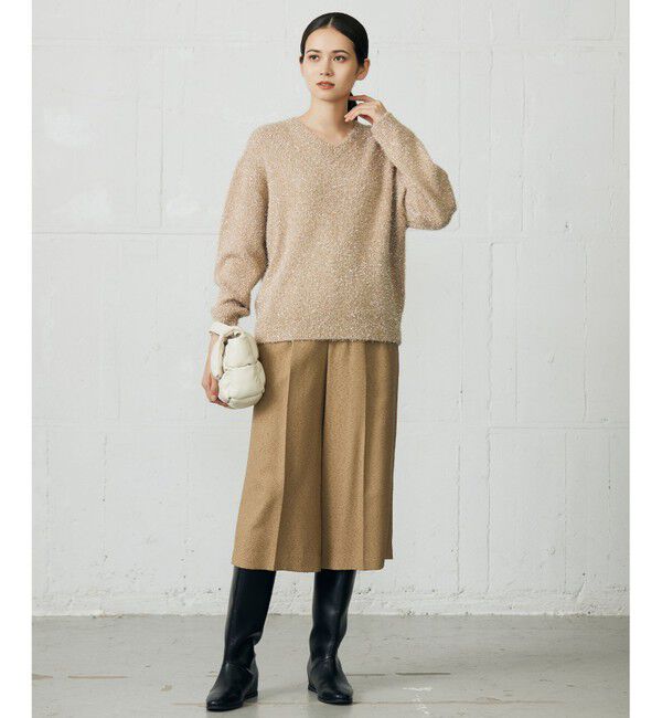 自由区「【SHIHOさん着用】ブライトリングツイード2タッククロップド パンツ」|その他|