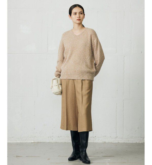 自由区「【SHIHOさん着用】ブライトリングツイード2タッククロップド パンツ」|その他|