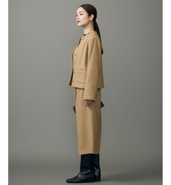 自由区「【SHIHOさん着用】ブライトリングツイード2タッククロップド パンツ」|その他|