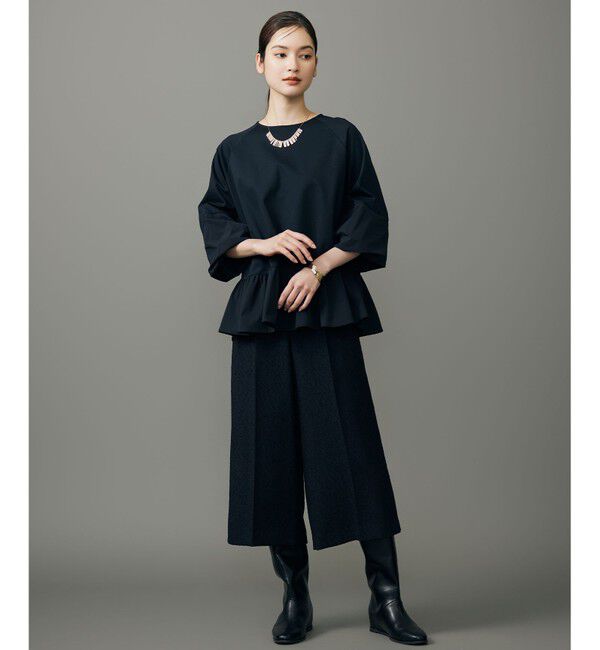 自由区「【SHIHOさん着用】ブライトリングツイード2タッククロップド パンツ」|その他|