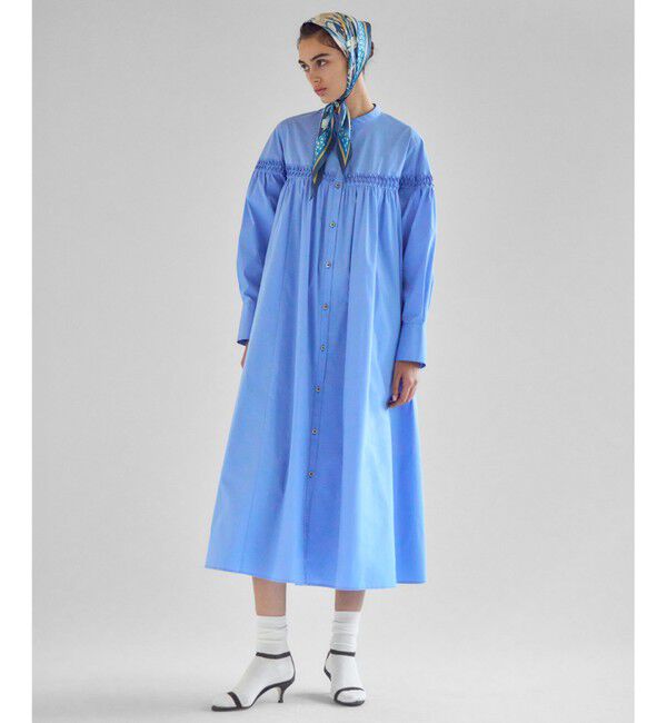 23区「【洗える】コンパクトライトクロス ピンタック ワンピース」|ワンピース|