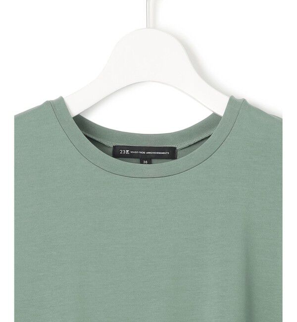 23区「【Oggi8月号掲載/接触冷感/洗える】ツイストコットンプレーティング スリーブレスワンピース」|ワンピース|