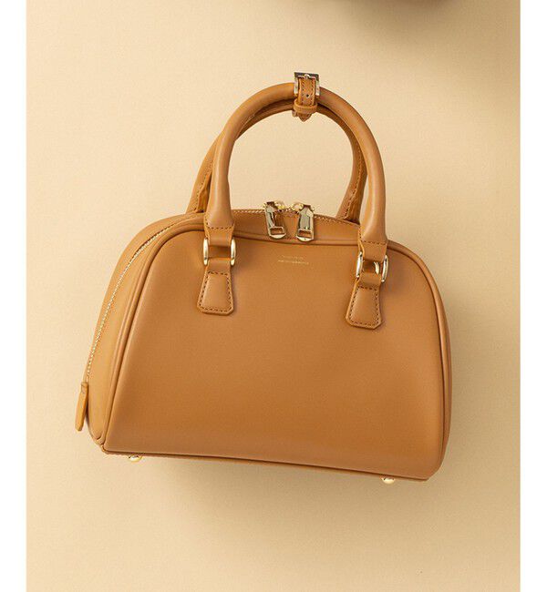 23区「【Oggi掲載】ミニ ボストンバッグ」|ボストンバッグ|キャメル系
