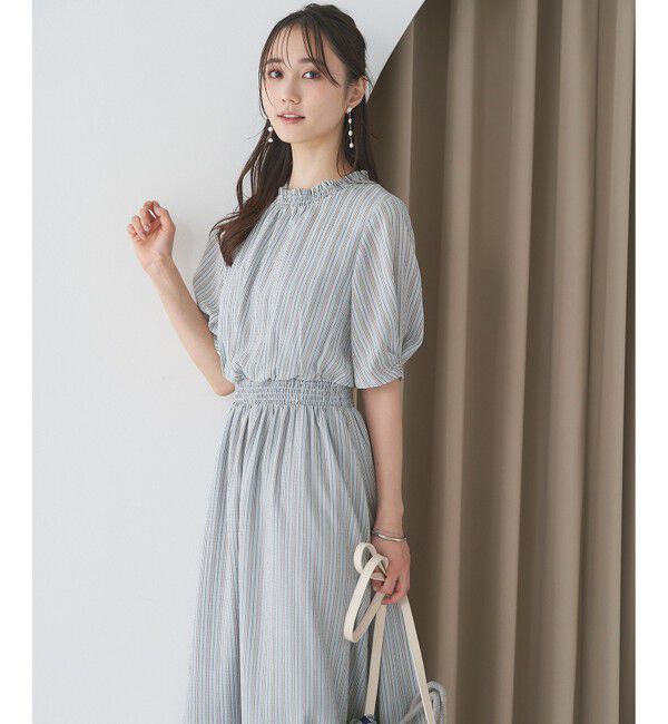 any SiS「【洗える】サッカーストライプ ワンピース」|ワンピース|