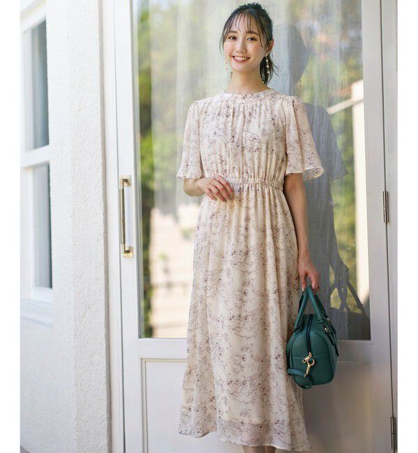 any SiS「【洗える】フラワープリント ワンピース」|ワンピース|ｱｲﾎﾞﾘｰ