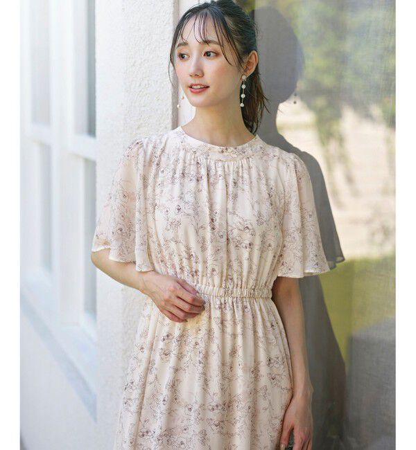 any SiS「【洗える】フラワープリント ワンピース」|ワンピース|