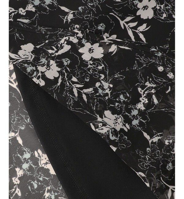 any SiS「【洗える】フラワープリント ワンピース」|ワンピース|