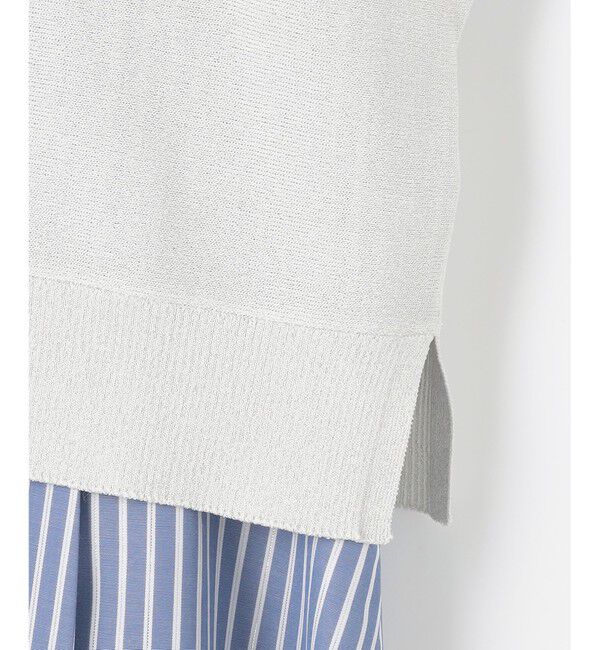 ANY SIS「【2SET】シャツワンピ &times; ニット セット」|ワンピース|