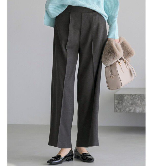 ANY SIS「センタープレスメランジ パンツ」|その他|チャコール