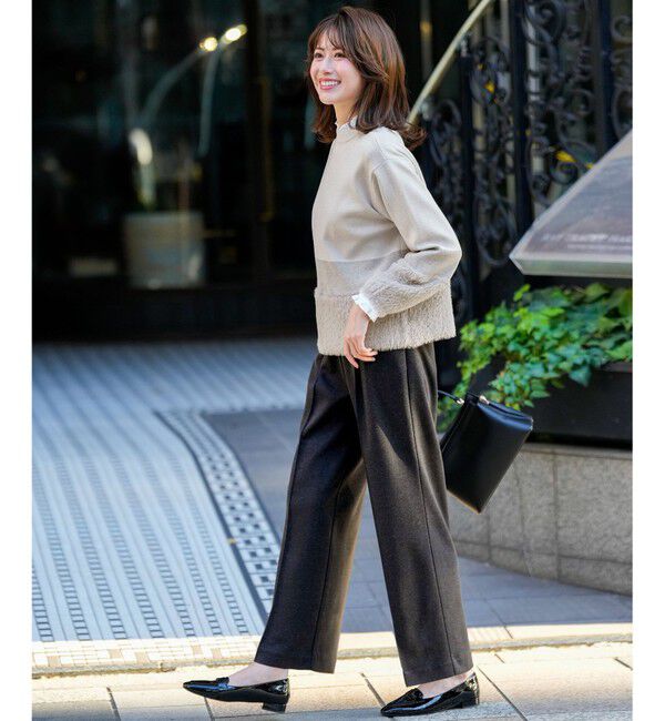 ANY SIS「センタープレスメランジ パンツ」|その他|