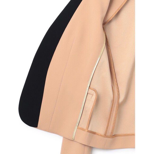 BEIGE,「CINDY / ダブルカラージャケット」|ノーカラージャケット|