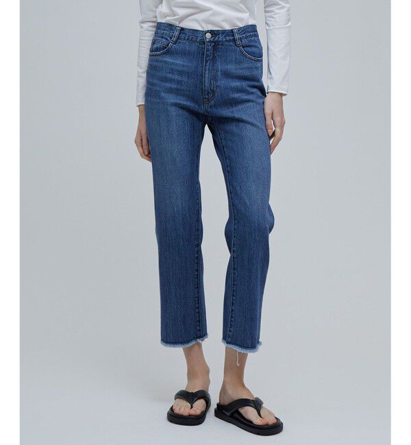 BEIGE,「【洗える】VICTOR / カットオフデニム」|デニム|Indigo Blue