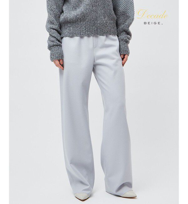 BEIGE,「CORBY / ウエストゴムワイドパンツ」|その他|Sax