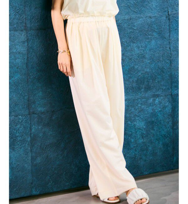 BEIGE,「【洗える/セットアップ対応】SPIGA / イージータックワイドパンツ」|その他|Ecru