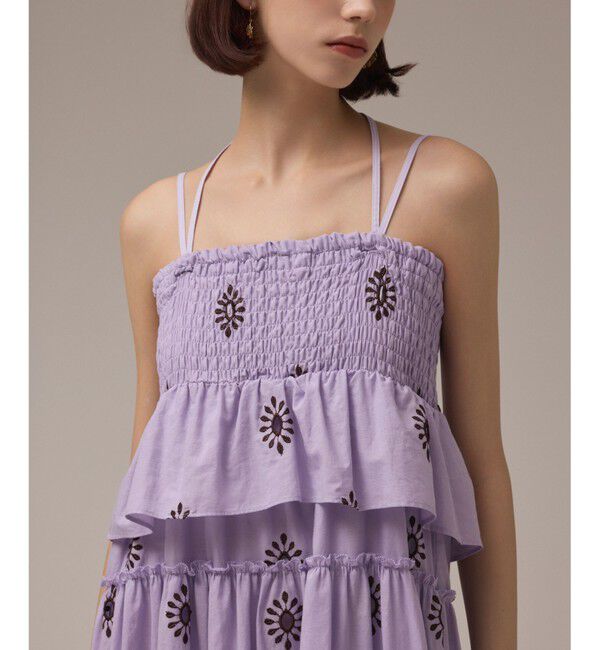 GRACE CONTINENTAL「カットワークマキシドレス」|ワンピース|