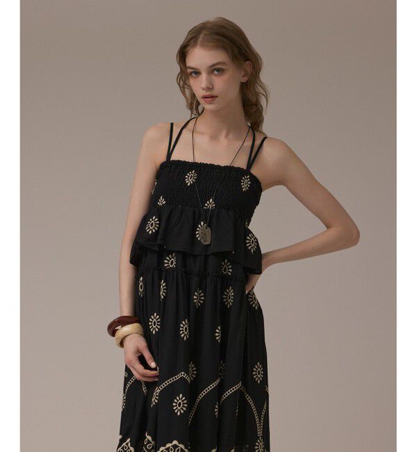 GRACE CONTINENTAL「カットワークマキシドレス」|ワンピース|