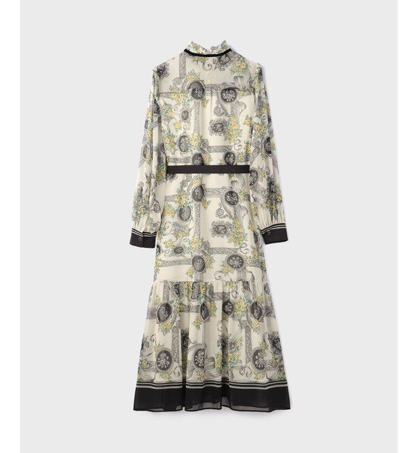 GRACE CONTINENTAL「オーナメントフラワープリントワンピース」|ワンピース|